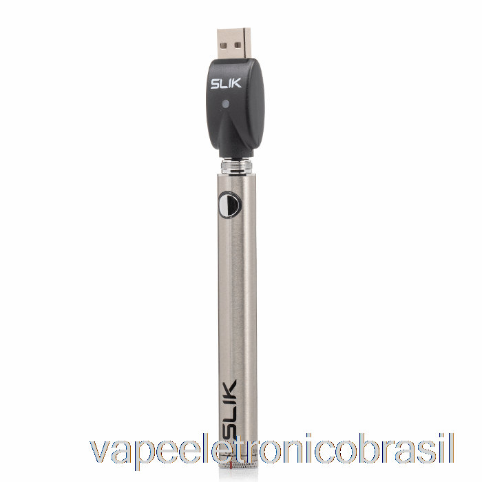 Vape Recarregável Slik Twist 900mah Bateria Prata